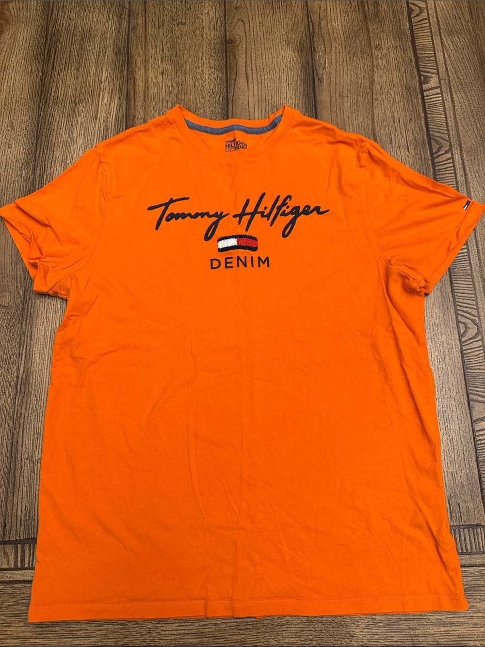Tommy Hilfiger Bright Orange Logo Tee